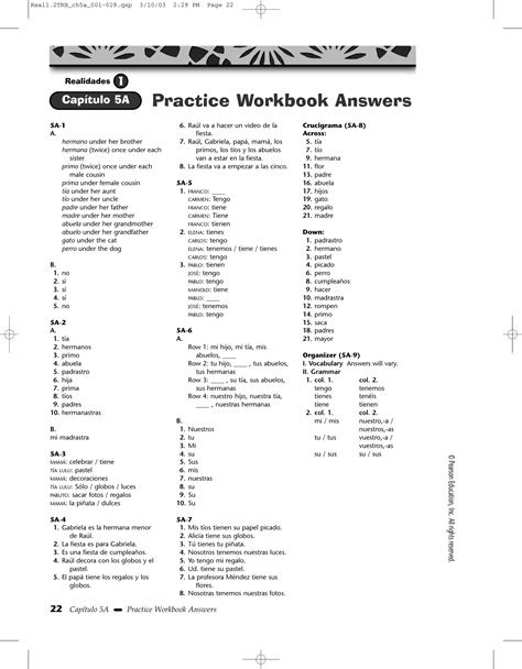 realidades-1-para-empezar-worksheet-answers
