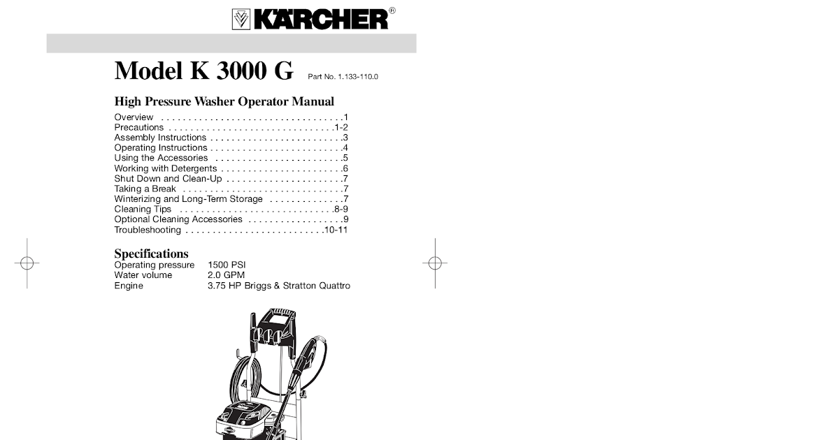 Karcher G 2600 Vh Parts Diagram - Hanenhuusholli