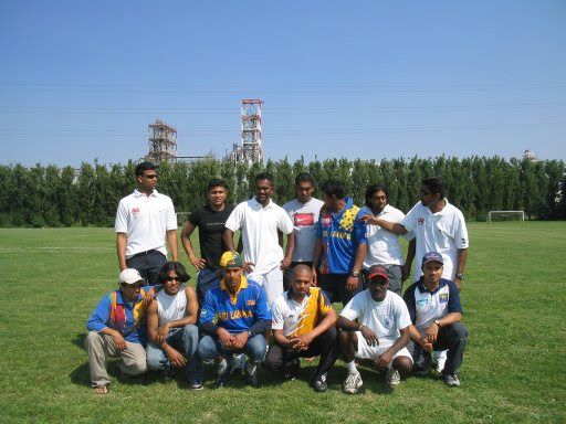 Squadra dello Srilanka, vincitrice del torneo di cricket