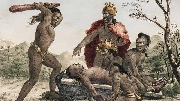 Los rituales incorporaban sacrificios humanos