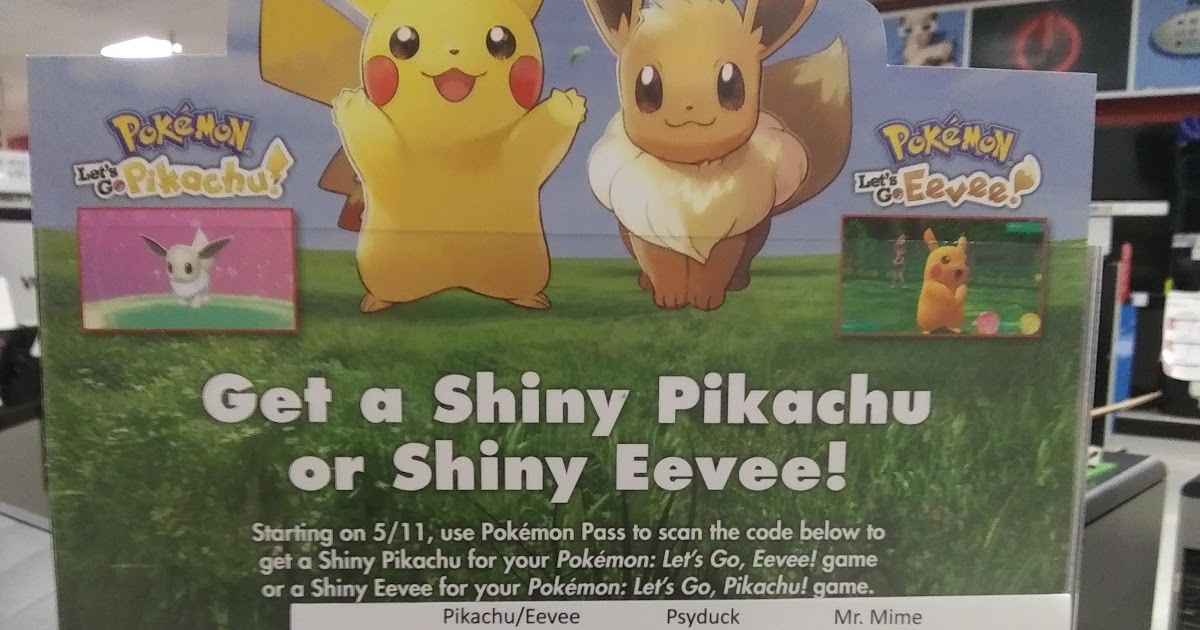 Pikachu Images Pokemon Lets Go Shiny Pikachu Qr Code