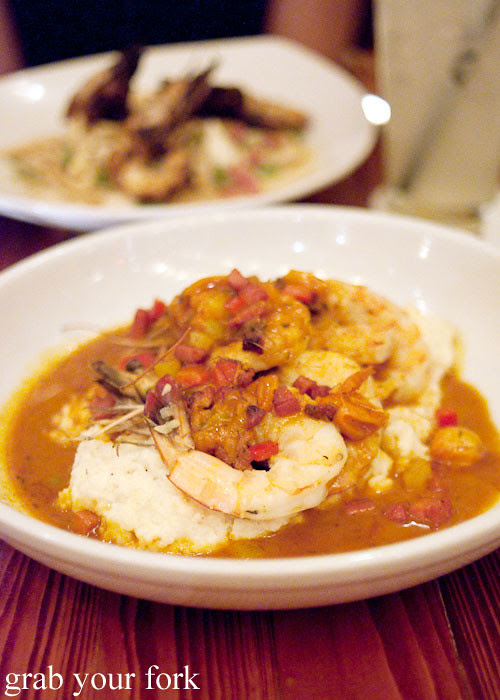 shrimp and grits at atchafalaya restaurant new orleans louisian