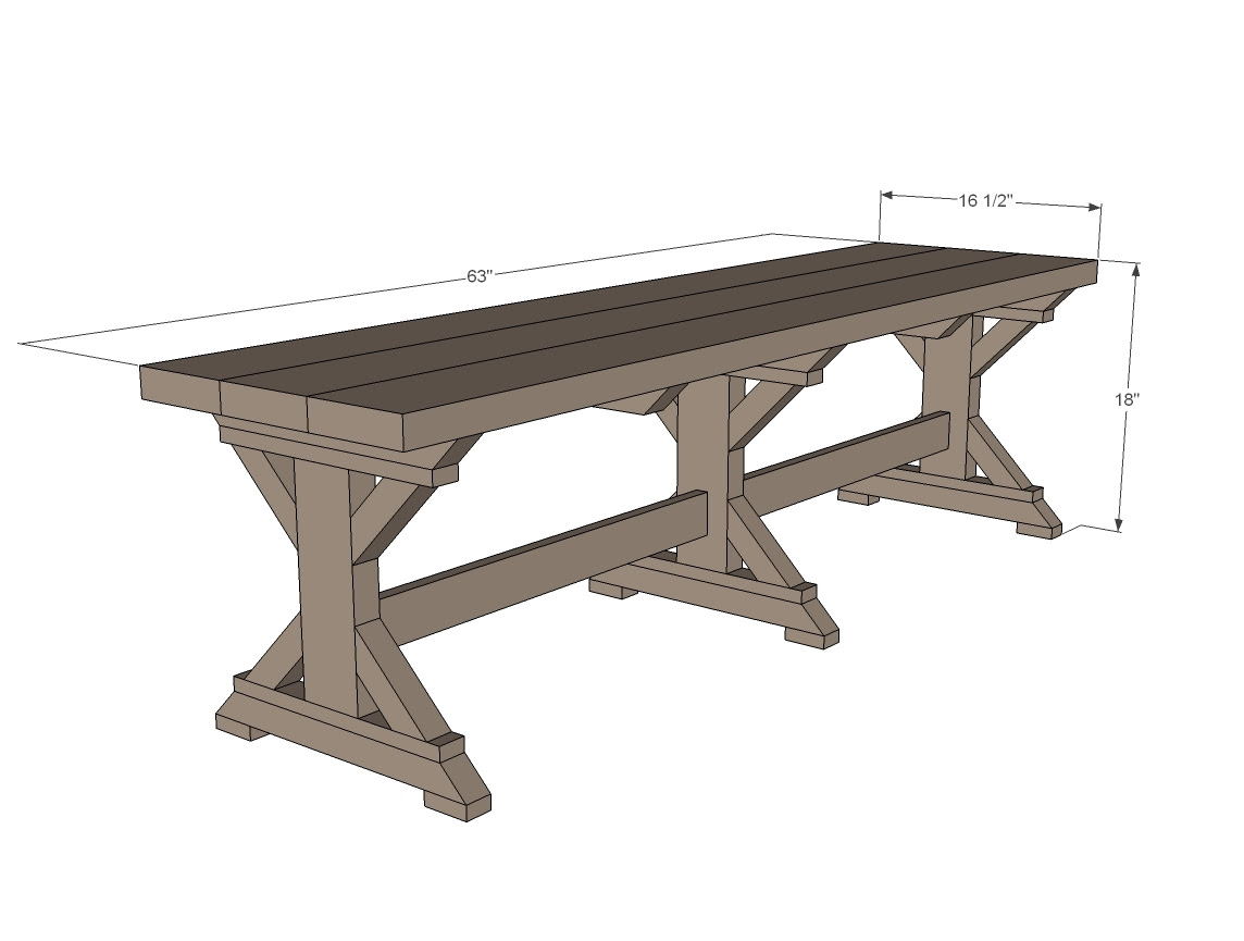 Roubo Workbench Plans Sketchup
