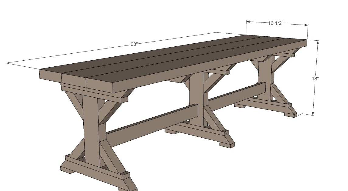 Roubo Workbench Plans Sketchup