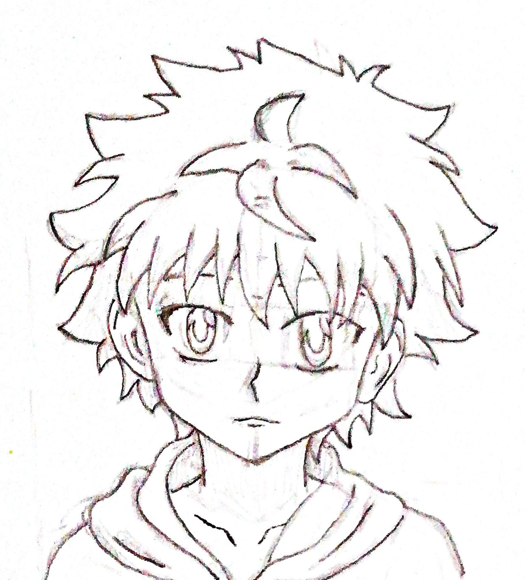 [最も共有された！ √] killua zoldyck drawing 122042-Killua zoldyck drawing step ...