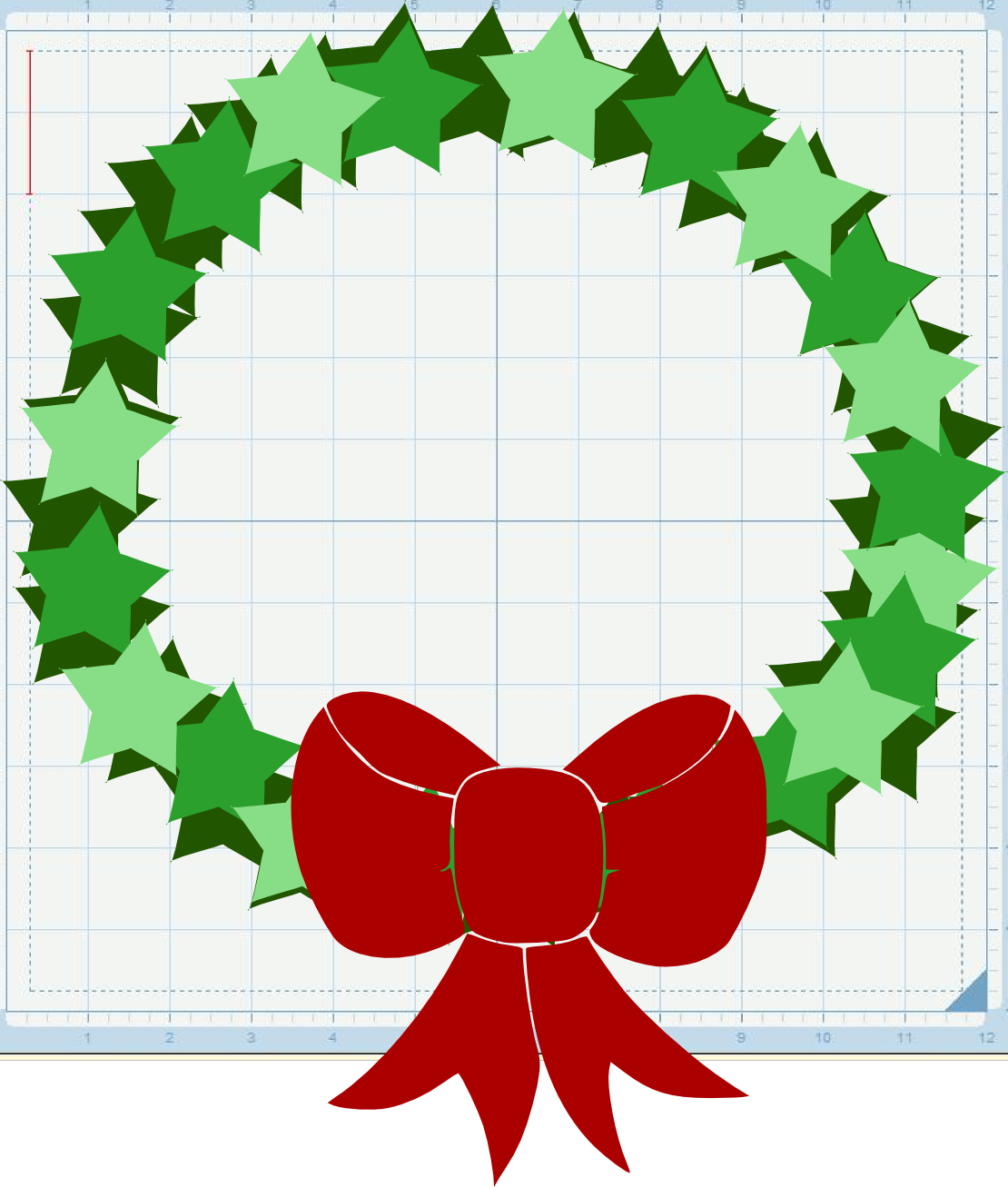 Silhouette Christmas Garland Svg - Christmas Wreath Silhouette Clip Art