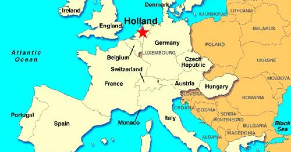 Nederländerna Karta Europa | Karta Mellersta