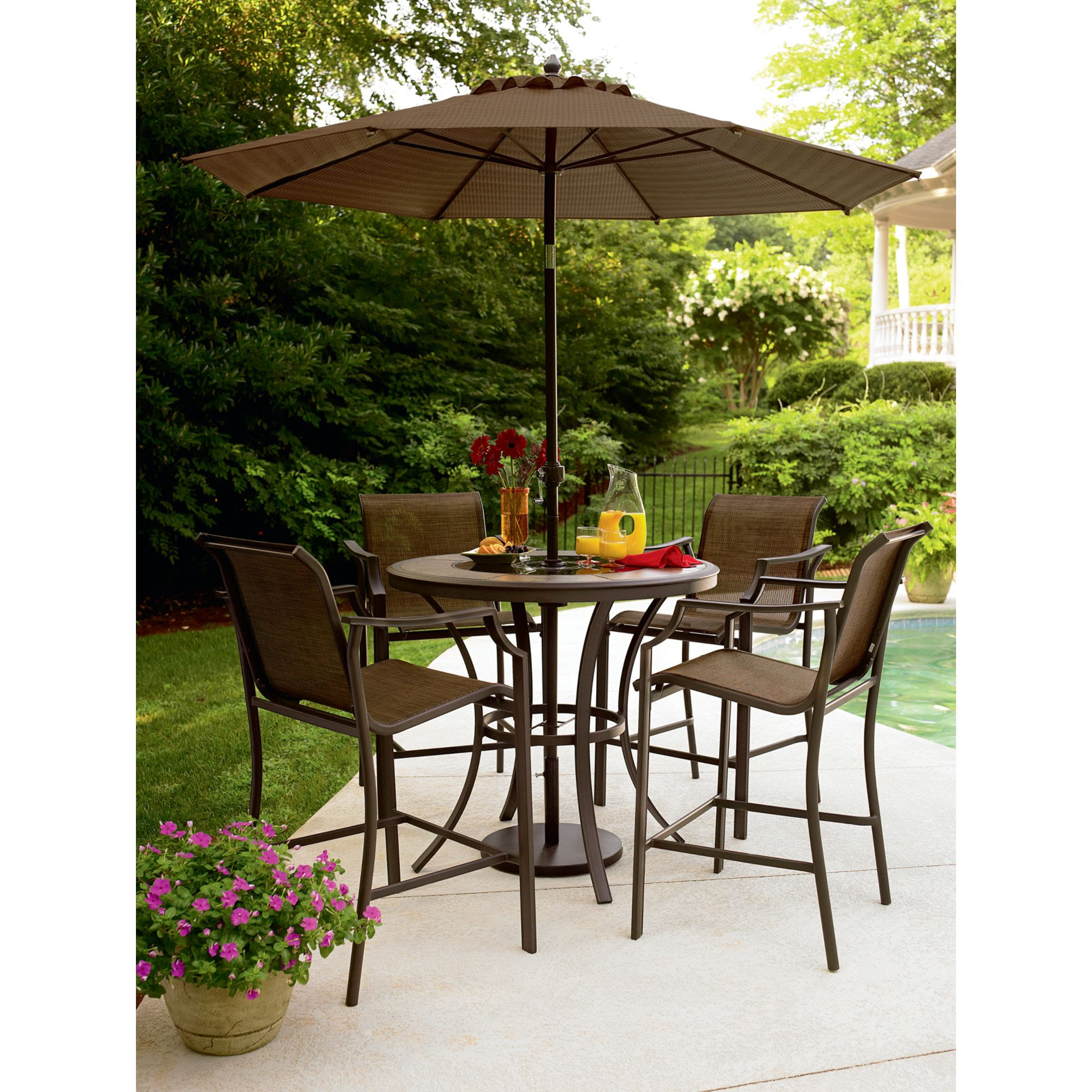 Garden Oasis Cooper Lighted High Dining Table ~ Dining ...
