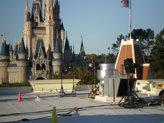 snow machines for Mickey's Very Merry Christmas Party
