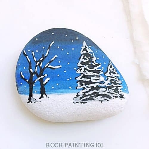 Easy Winter Painting Ideas