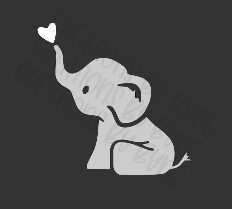 130 Baby Elephant Svg File Free SVG PNG EPS DXF File
