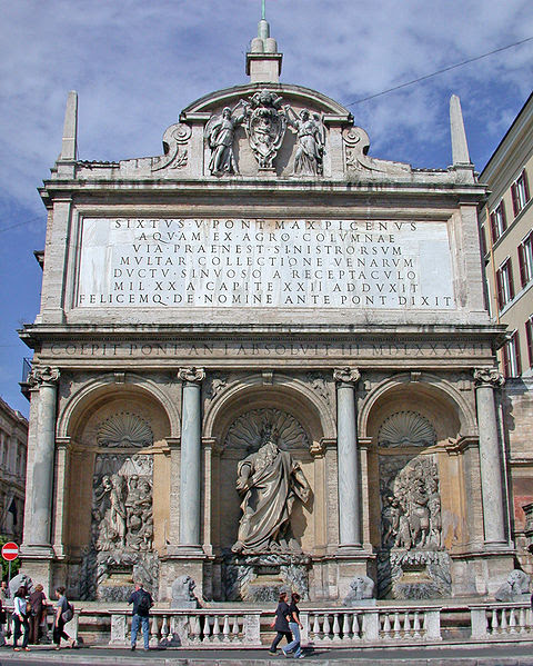 Fil: RomaFontanaAcquaFelicePiazzaSanBernardo.JPG