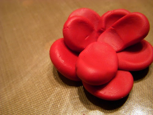 Polymer Clay Flower Pendant Tutorial Step 4