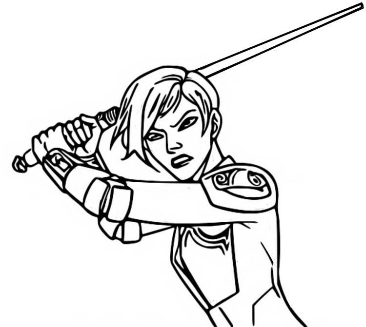 Mandalorian Coloring Page - free adult coloring pages