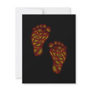 Tribal Toes Baby Shower Invitation invitation