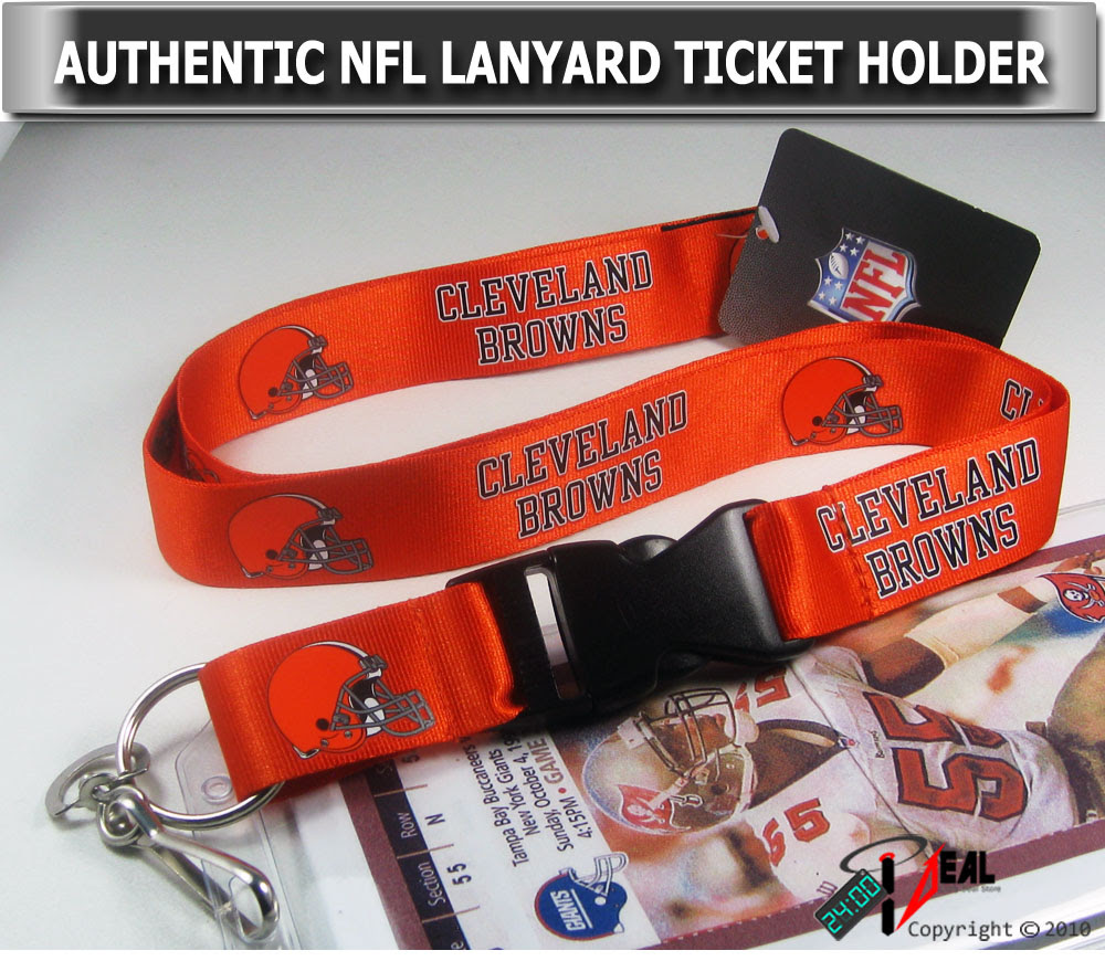 OFFICIAL CLEVELAND BROWNS NFL Lanyard keychain fastpass +Ticket Holder orange eBay OFFICIAL CLEVELAND BROWNS NFL Lanyard keychain fastpass +Ticket Holder orange eBay