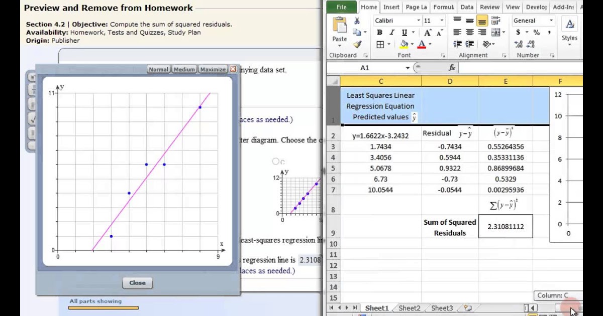 how to create a simple linear regression model in excel