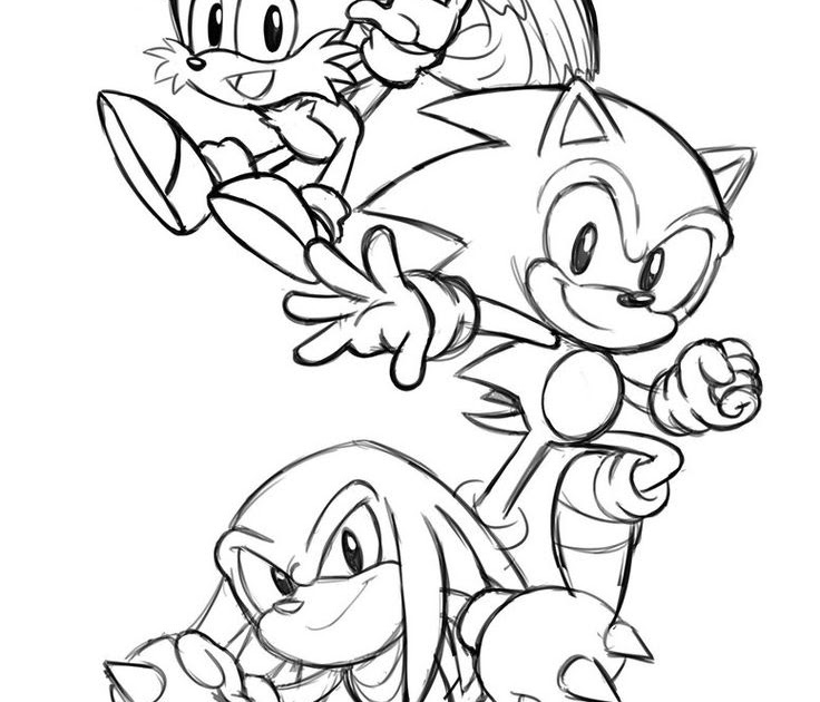 Sonic Coloring Pages Tails - Coloringqu