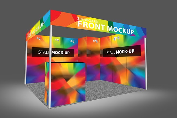 Download Trade Fair Wall Mockup Download Mockups Stationery