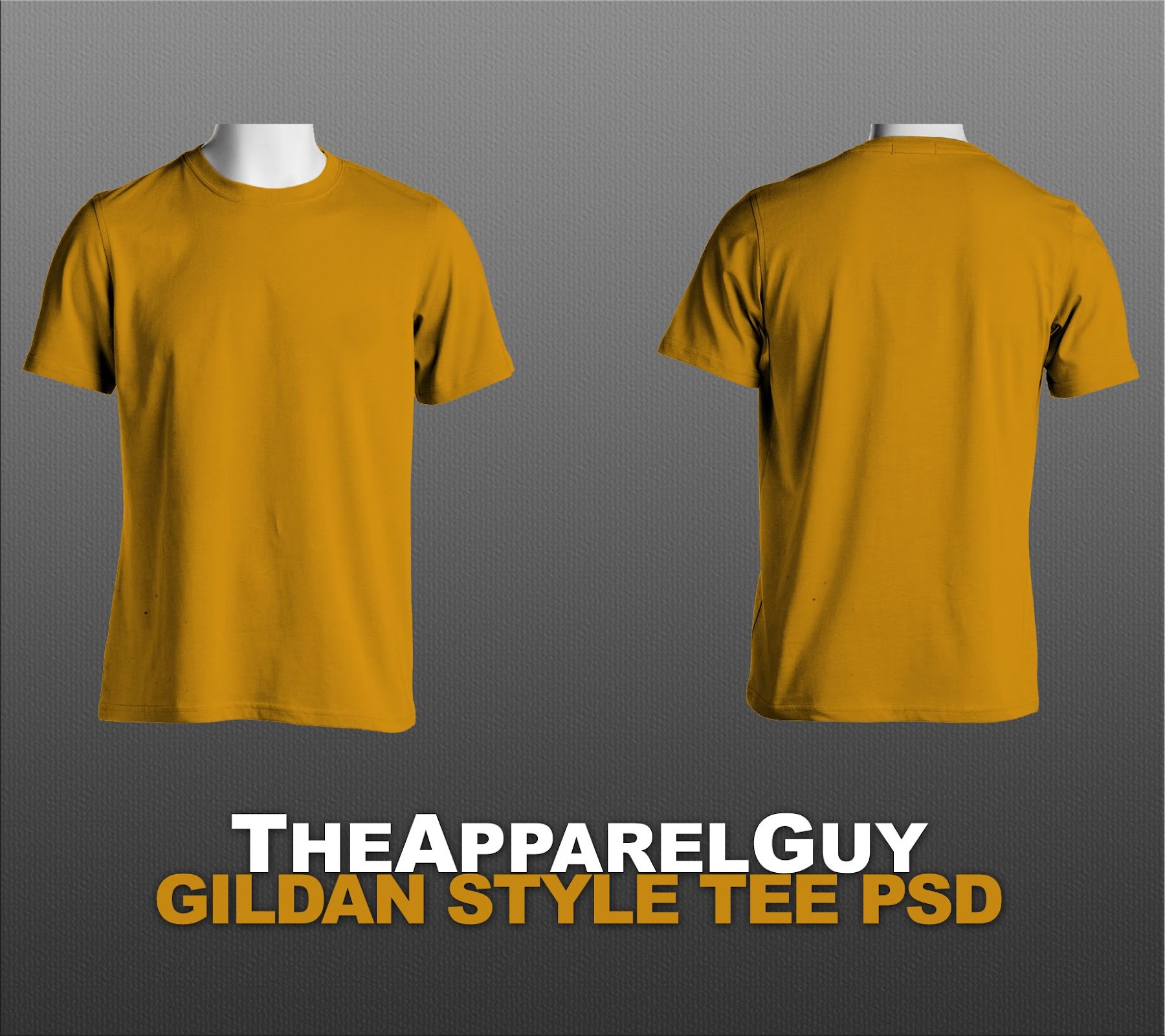 T-Shirt Mockup Front And Back Template