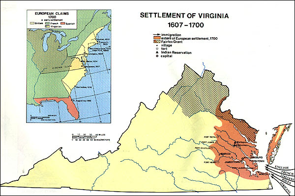 Jamestown Virginia Map From 1607 - New River Kayaking Map