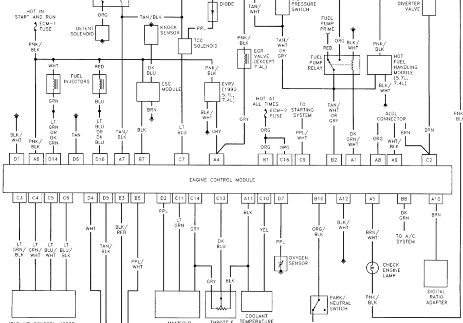 Wiring Diagram For 350 Chevy Engine - Wiring Schema