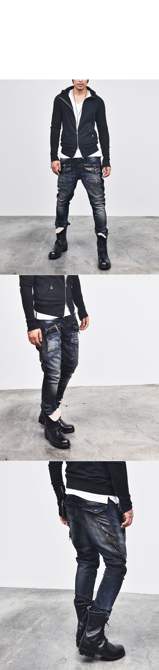 baggy skinny cargo pants