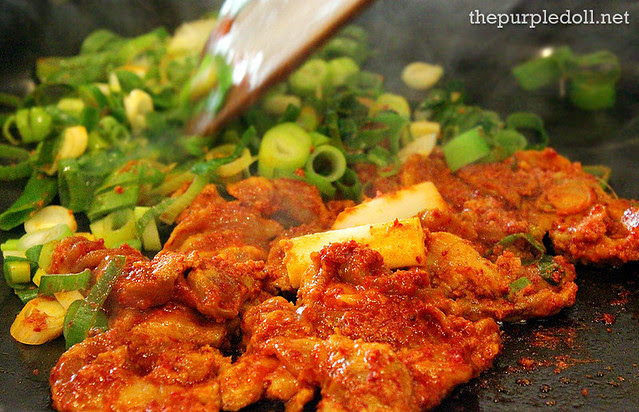 Cooking Chicken Galbi