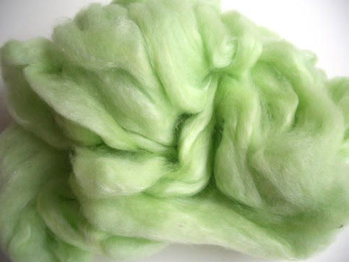Baaxter's Romney wool and sparkle by Homestead  Wool & Gift Farm-pindrafted roving-4.5oz