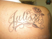 Shoulder Baby Name Tattoos For Mom
