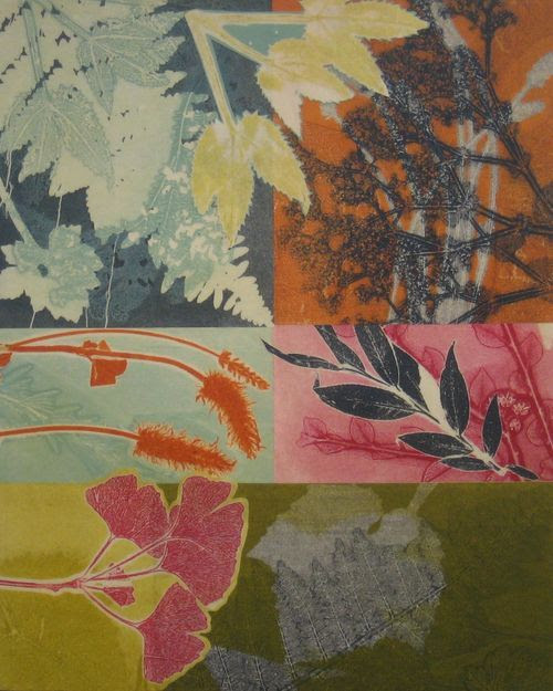 monotype collage by Margaret Briggs