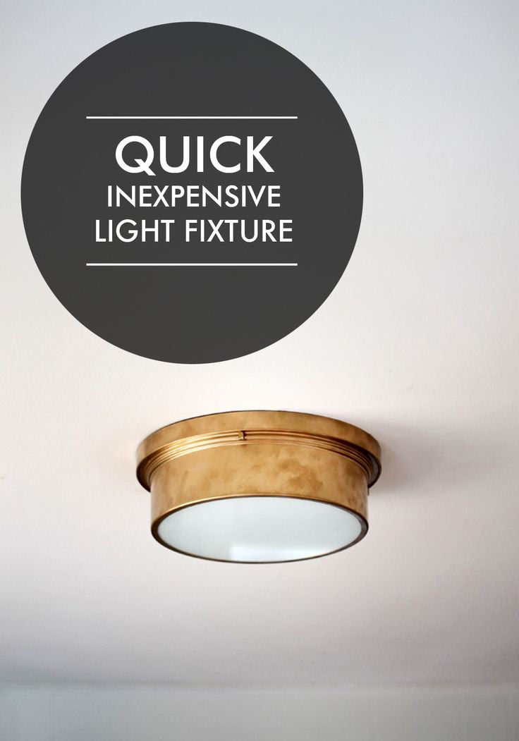 Inexpensive light fixture, just for you.