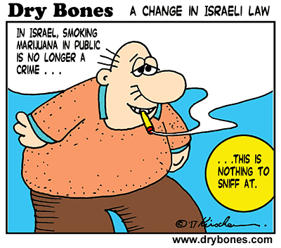 Dry Bones,Israel, marijuana, pot, decriminalization, 