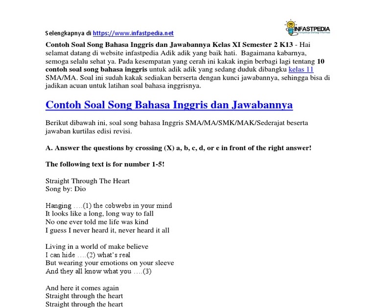 Contoh Soal Essay Bahasa Inggris Tentang Opinion Beserta Jawabannya