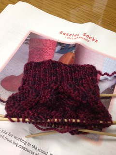Zazzles socks - WIP
