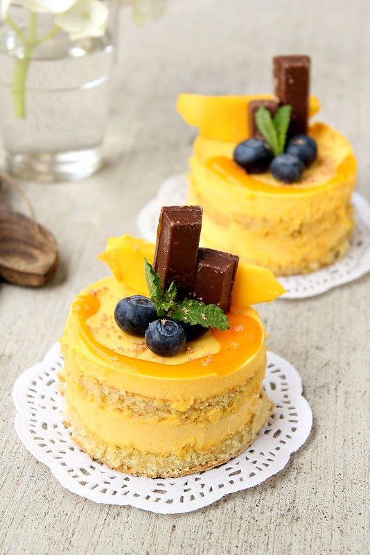 Tropical Mango Pudding Cake