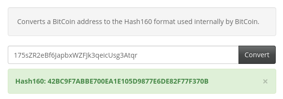 bitcoin hash160