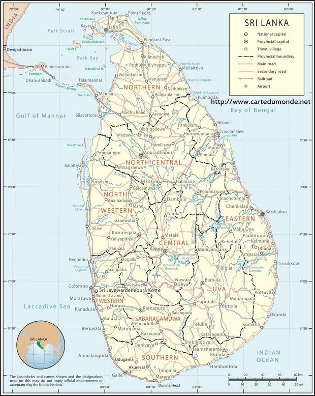 Ostia! 28+ Elenchi di Sri Lanka Karte Welt? Sri lanka from mapcarta