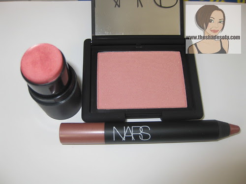 NARS So Famous Gift Set: Deep Throat Blush, Orgasm Multiple and Bettina Lip Pencil Swatches and ...