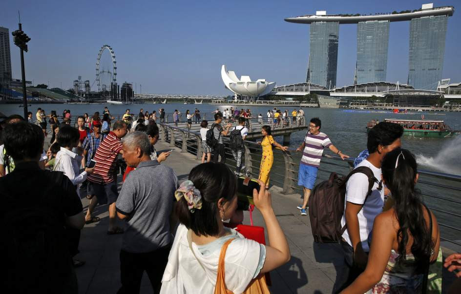 Desciende el turismo chino en Singapur
