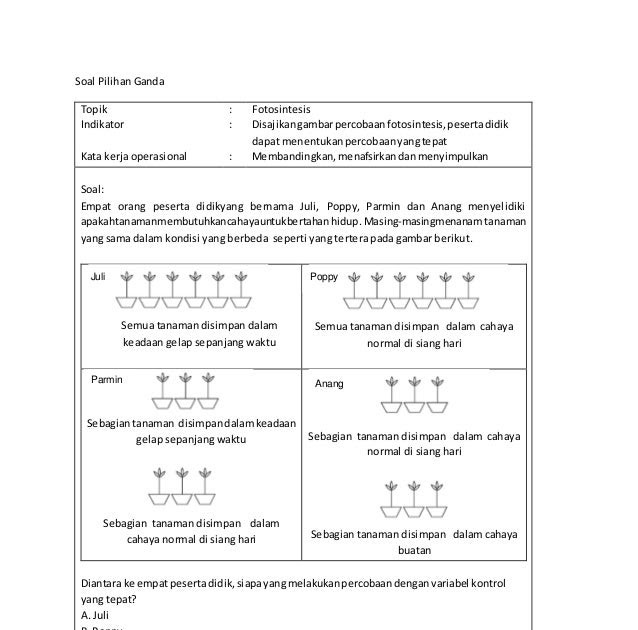 Soal Hots Sumber Energi Kelas 4