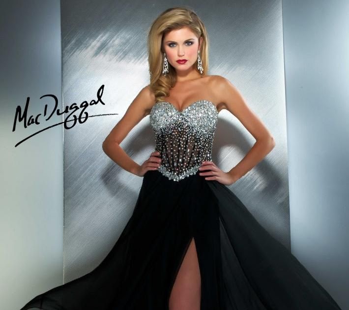 mac duggal silver gown