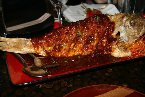 Fish at banquet