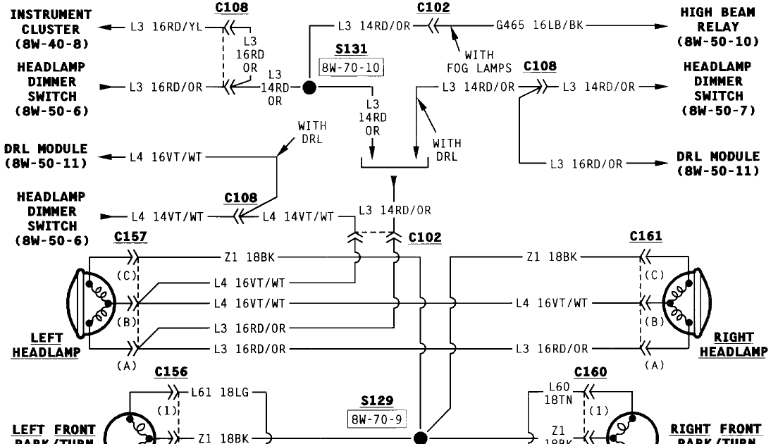 1994 Jeep Cherokee Headlight Wiring Diagram Free Picture - Wiring
