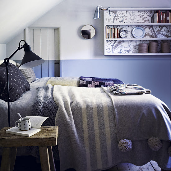 Warm blue bedroom | Fresh blue bedroom makeovers | Design | Homes & Gardens | PHOTO GALLERY | Housetohome.co.uk