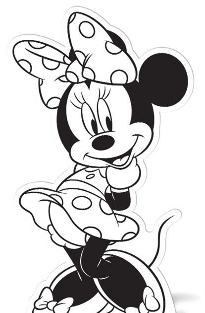 Drawing Of Mickey Mouse And Minnie Mouse With Colour - pic-herpity
