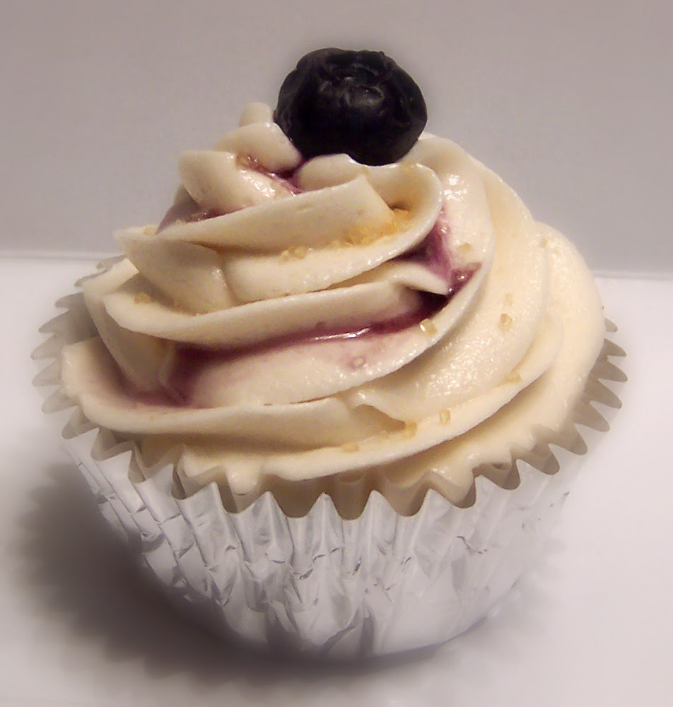 Blueberry Pancake Cupcake