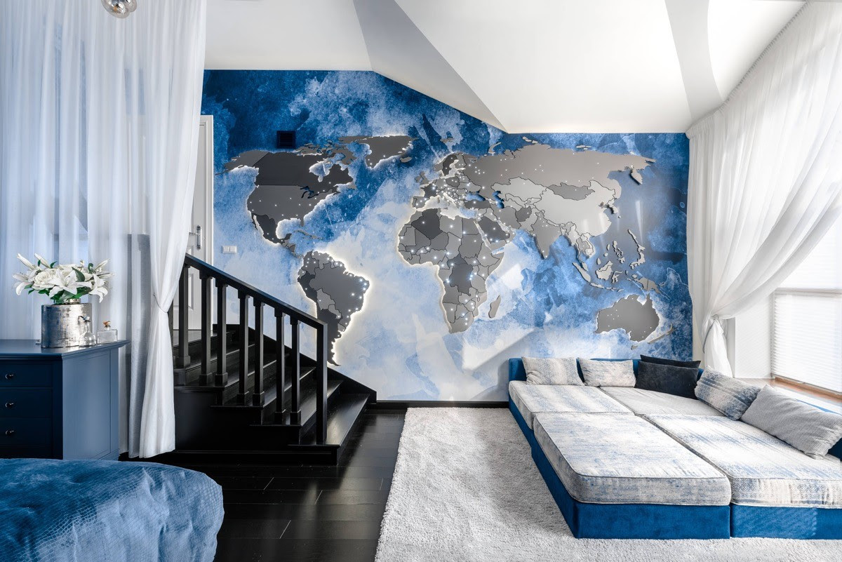 baby blue aesthetic room