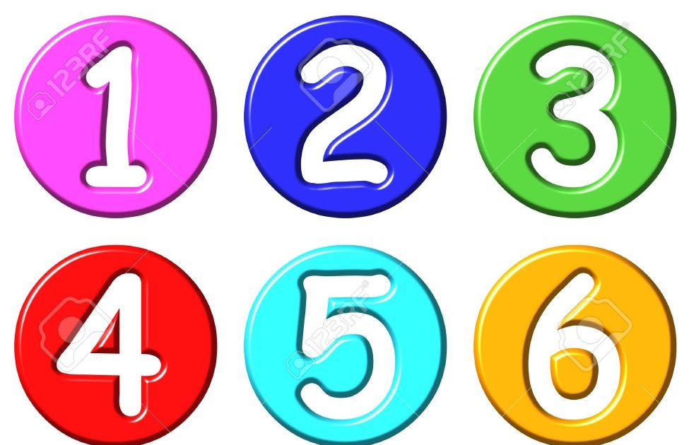Colorful Printable Numbers 110