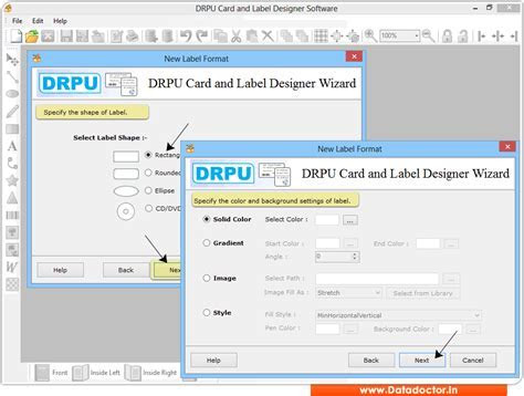Screenshots of Card and Label Maker Software to design cards Screenshots of Card and Label Maker Software to design cards